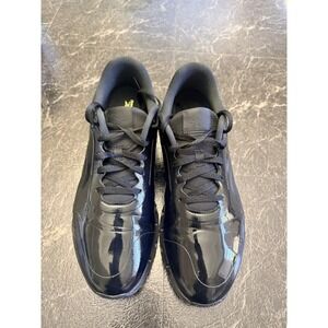 Reebok Zig Dynamica 2 Men Size 13 Triple Black Patent Leather